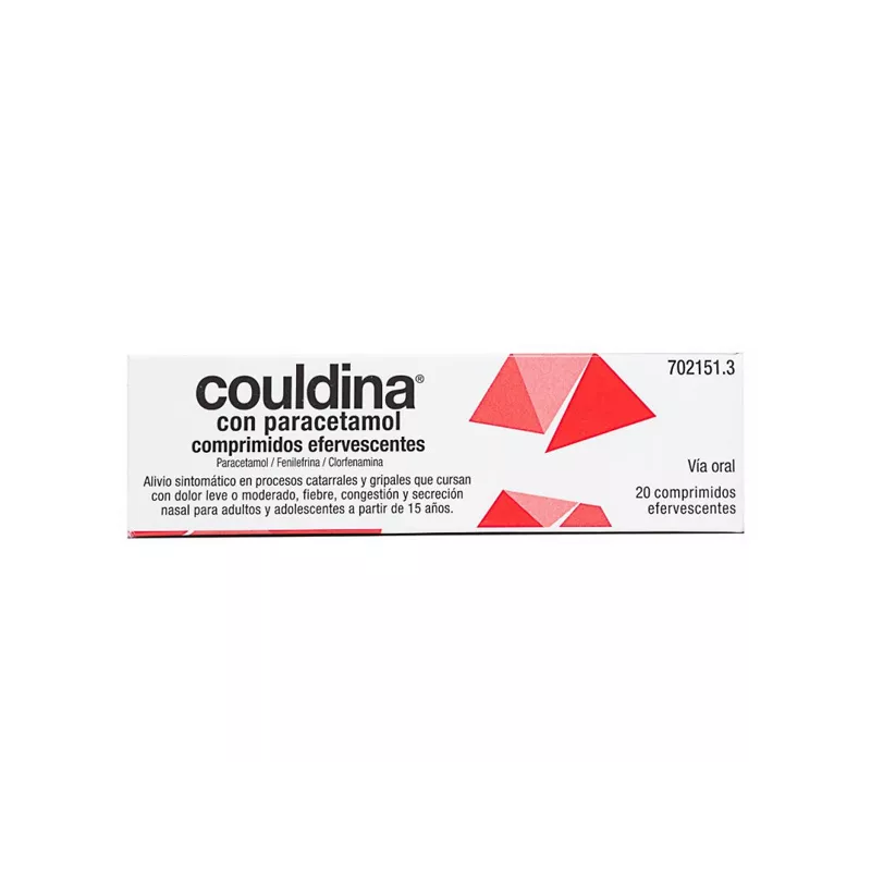 COULDINA CON PARACETAMOL 650 MG/4 MG/10 MG 20 COMPRIMIDOS EFERVESCENTES