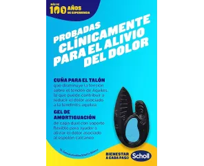 Plantillas Tobillo Y Talon Scholl In-Balance Talla L 1 Par