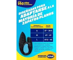 Plantillas Tobillo Y Talón Scholl In-Balance Talla M 1 Par