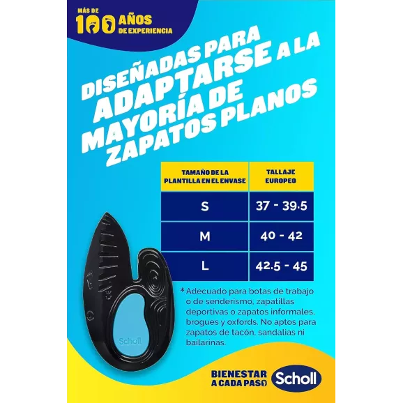 Plantillas Tobillo Y Talón Scholl In-Balance Talla M 1 Par