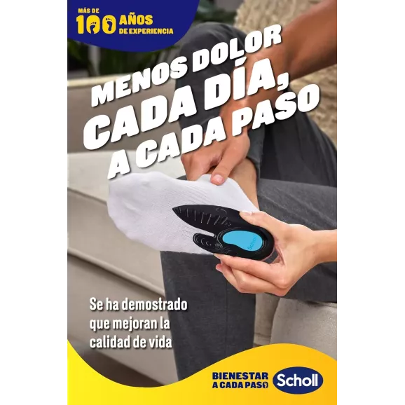 Plantillas Tobillo Y Talón Scholl In-Balance Talla M 1 Par