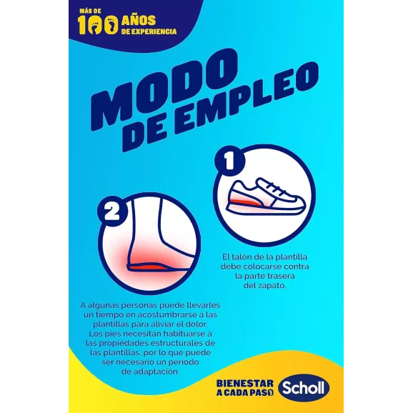 Plantillas Tobillo Y Talón Scholl In-Balance Talla S 1 Par