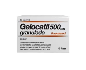 GELOCATIL 500 MG 12 SOBRES GRANULADO ORAL
