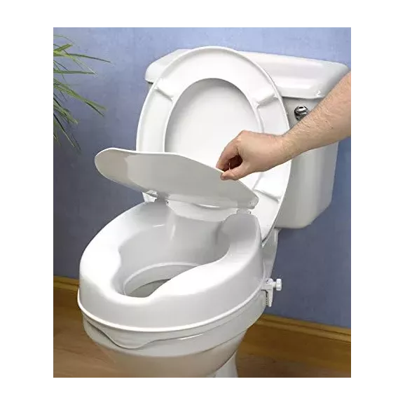 Asiento Elevador Wc 15Cm Con Tapa Ad5090Alux