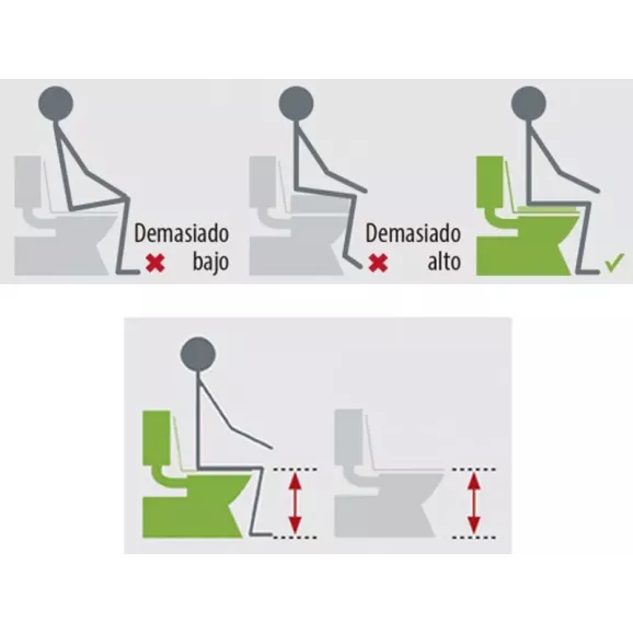 Asiento Elevador Wc 15Cm Con Tapa Ad5090Alux