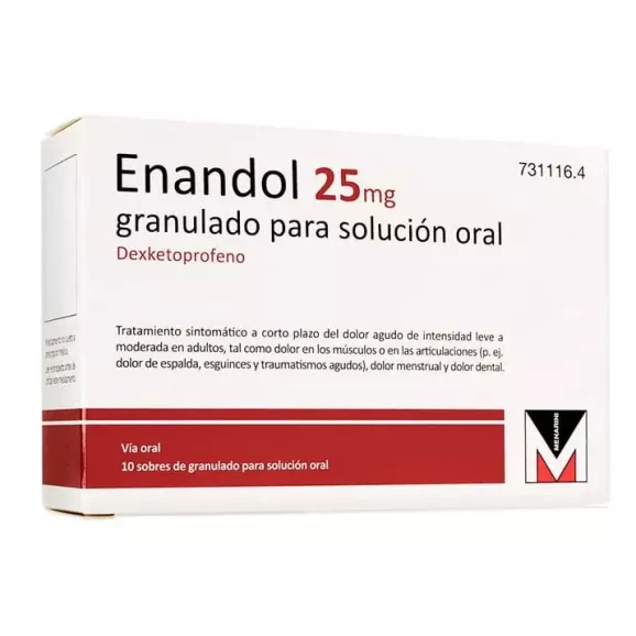 Enandol 25mg 10 Sobres Granulado Solución Oral | Farmacia24hbenimaclet.online