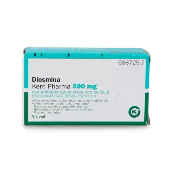 DIOSMINA KERN PHARMA 500 MG 60 COMPRIMIDOS RECUBIERTOS