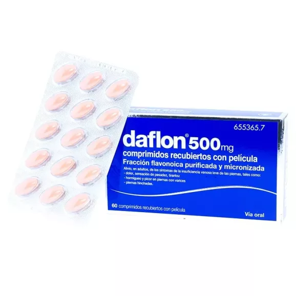 DAFLON 500 MG 30 COMPRIMIDOS RECUBIERTOS DAFLON 500 MG 30 COMPRIMIDOS RECUBIERTOS