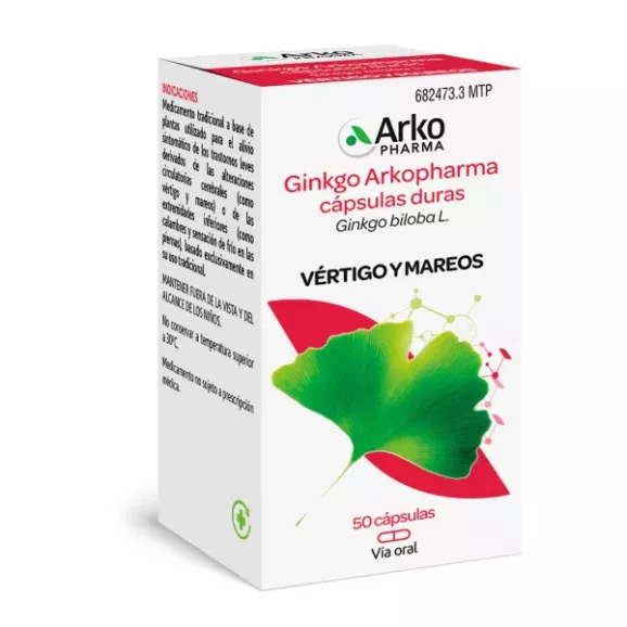 GINKGO ARKOPHARMA 180 MG 50 CAPSULAS GINKGO ARKOPHARMA 180 MG 50 CAPSULAS