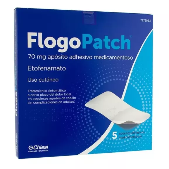 FLOGOPATCH 70 MG 5 APOSITOS ADHESIVOS MEDICAMENTOSOS FLOGOPATCH 70 MG 5 APOSITOS ADHESIVOS MEDICAMENTOSOS