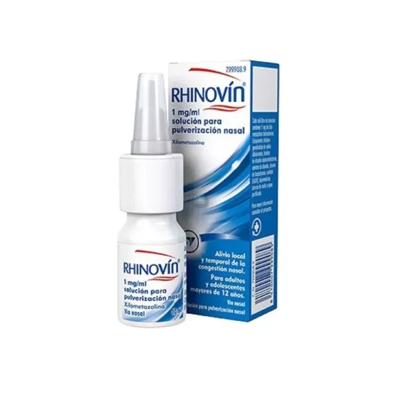 RHINOVIN 1 MG/ML SOLUCION PARA PULVERIZACION NASAL 1 FRASCO 10 ML