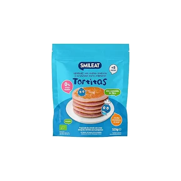 TORTITAS CEREALES AVENA Y ARANDANOS 125G SMILEAT