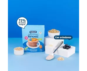 TORTITAS CEREALES AVENA Y ARANDANOS 125G SMILEAT