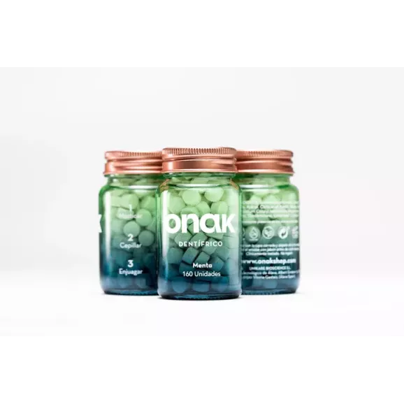 Onak Dentifrico  160 Comprimidos Sabor Menta | Farmacia24hbenimaclet.com