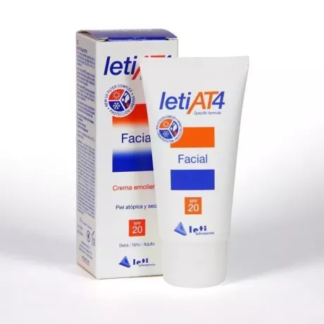 Leti AT-4 Crema Facial Spf 20 Piel Atópica | Tufarma.online