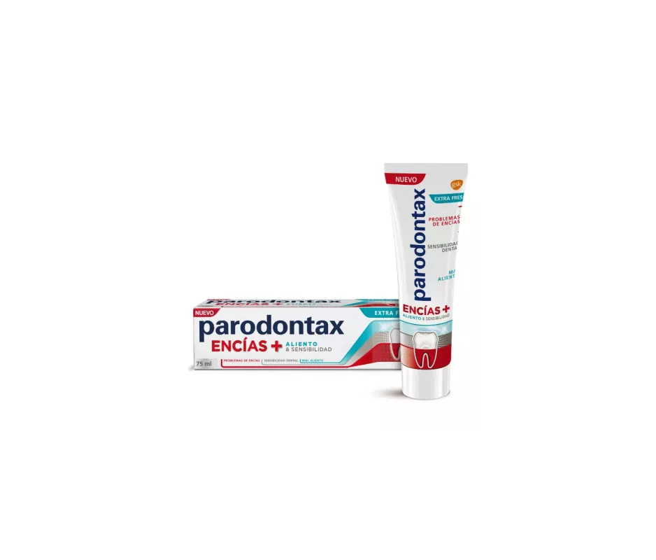 PARODONTAX ENCIAS + ALIENTO & SENSIBILIDAD  EXTRA FRESH  1 TUBO 75 ML