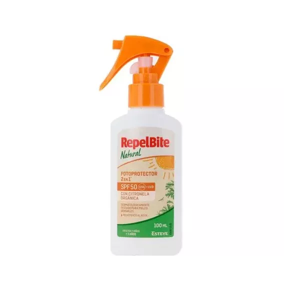 Repelbite Natural Fotoprotector SPF 50 100 ml | Farmacia24hbenimaclet.com