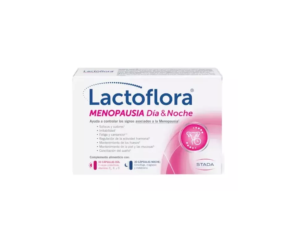 LACTOFLORA MENOPAUSIA DIA 6 NOCHE 30 CAPSULAS