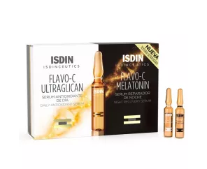 ISDINCEUTICS FLAVO-C ULTRAGLICAN + ISDINCEUTICS FLAVO-C MELATONIN 10 UNIDADES 2 ML + 10 UNIDADES