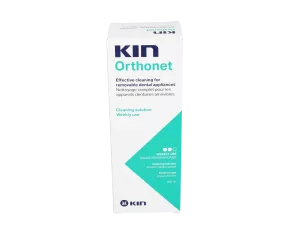 KIN ORTHONET DESINCRUSTANTE SEMANAL LIMPIEZA PROTESIS DENTAL 1 FRASCO 500 ML