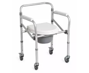 Silla Inodoro Plegable Con Ruedas - Comprar Online