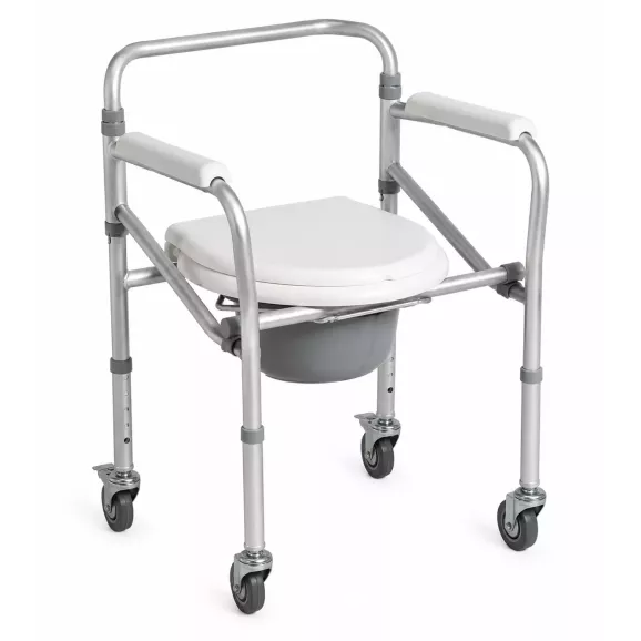 Silla Inodoro Plegable Con Ruedas - Comprar Online