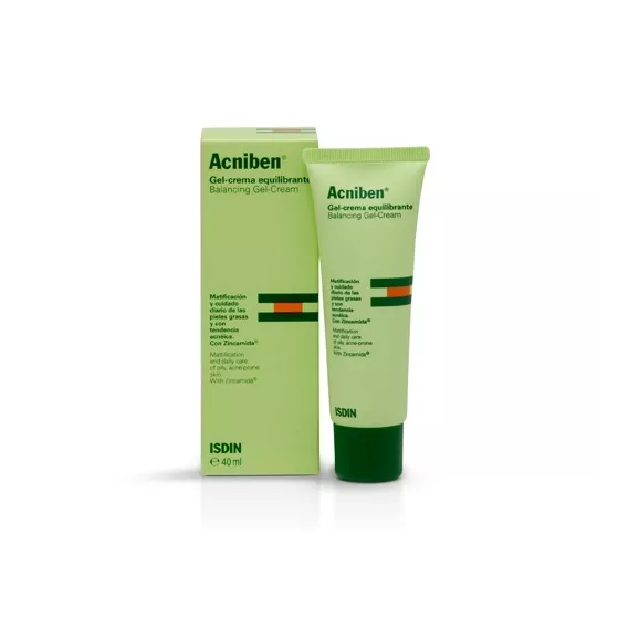 ACNIBEN CONTROL DE BRILLOS Y GRANOS GEL CREMA ISDIN TEEN SKIN 1 ENVASE 40 ML