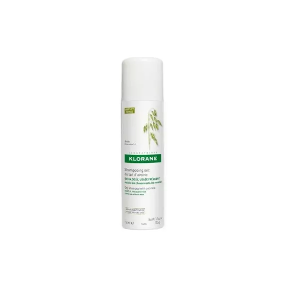 KLORANE CHAMPU SECO EXTRASUAVE A LA LECHE DE AVENA  1 ENVASE 150 ML