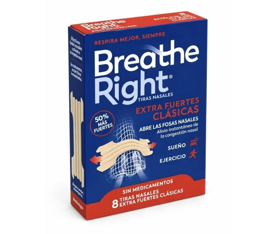 Breathe Right Extra Fuertes 8 Uds | Farmacia Benimaclet