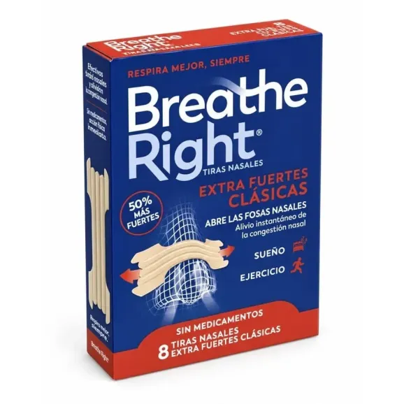 Breathe Right Extra Fuertes 8 Uds | Farmacia Benimaclet