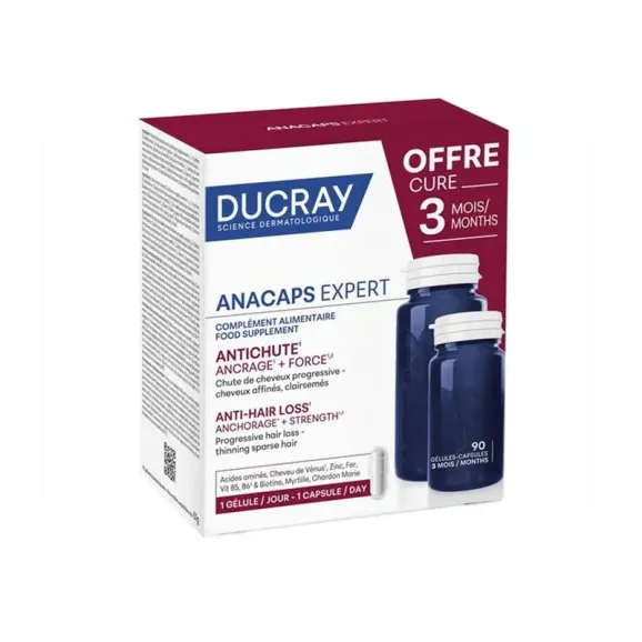 ANACAPS EXPERT DUCRAY 3 ENVASES 30 CAPSULAS