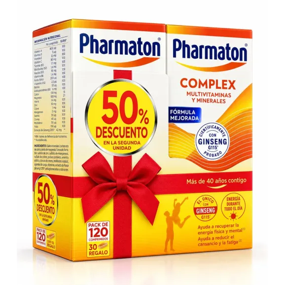Pharmaton Complex 2 x 60 Comprimidos | Farmacia Benimaclet