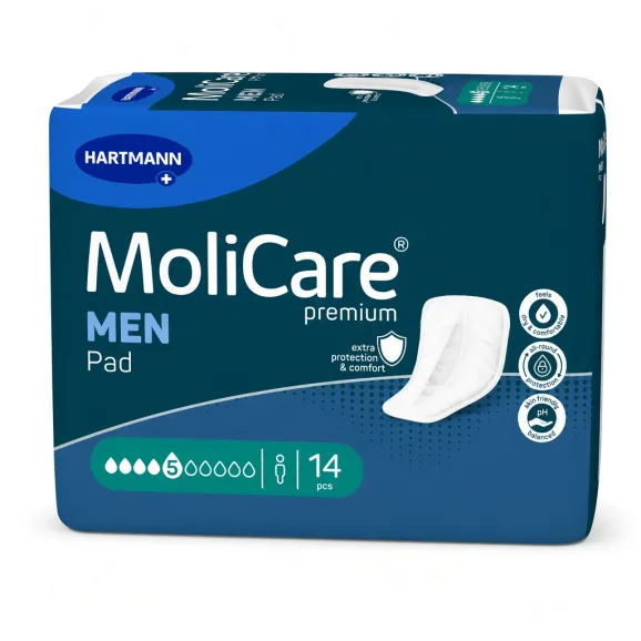 MoliCare Men Pad 5 Gotas 14ud | Farmacia Benimaclet