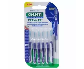 CEPILLO INTERDENTAL VIAJE GUM 1512 TRAV-LER EXTRAFINO 1.2 MM CILINDRICO 6