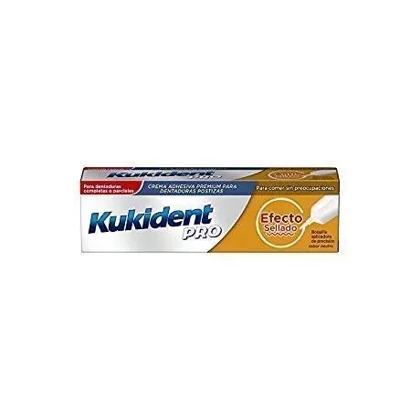 Kukident Pro Plus (Efecto Sellado) Crema Adh Protesis Dental 40 G