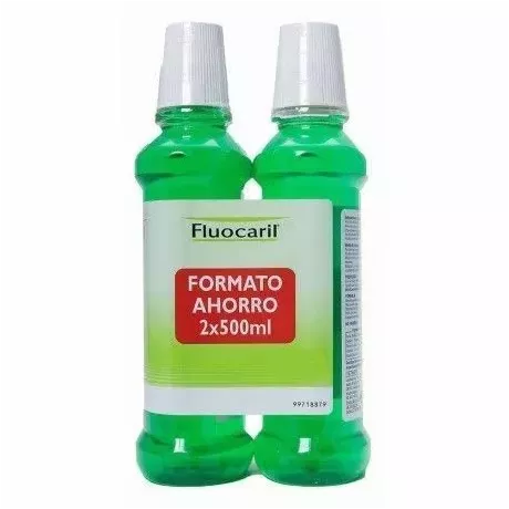 Fluocaril Bi-Fluore Colutorio Con Fluor 2 Envases 500 Ml Pack